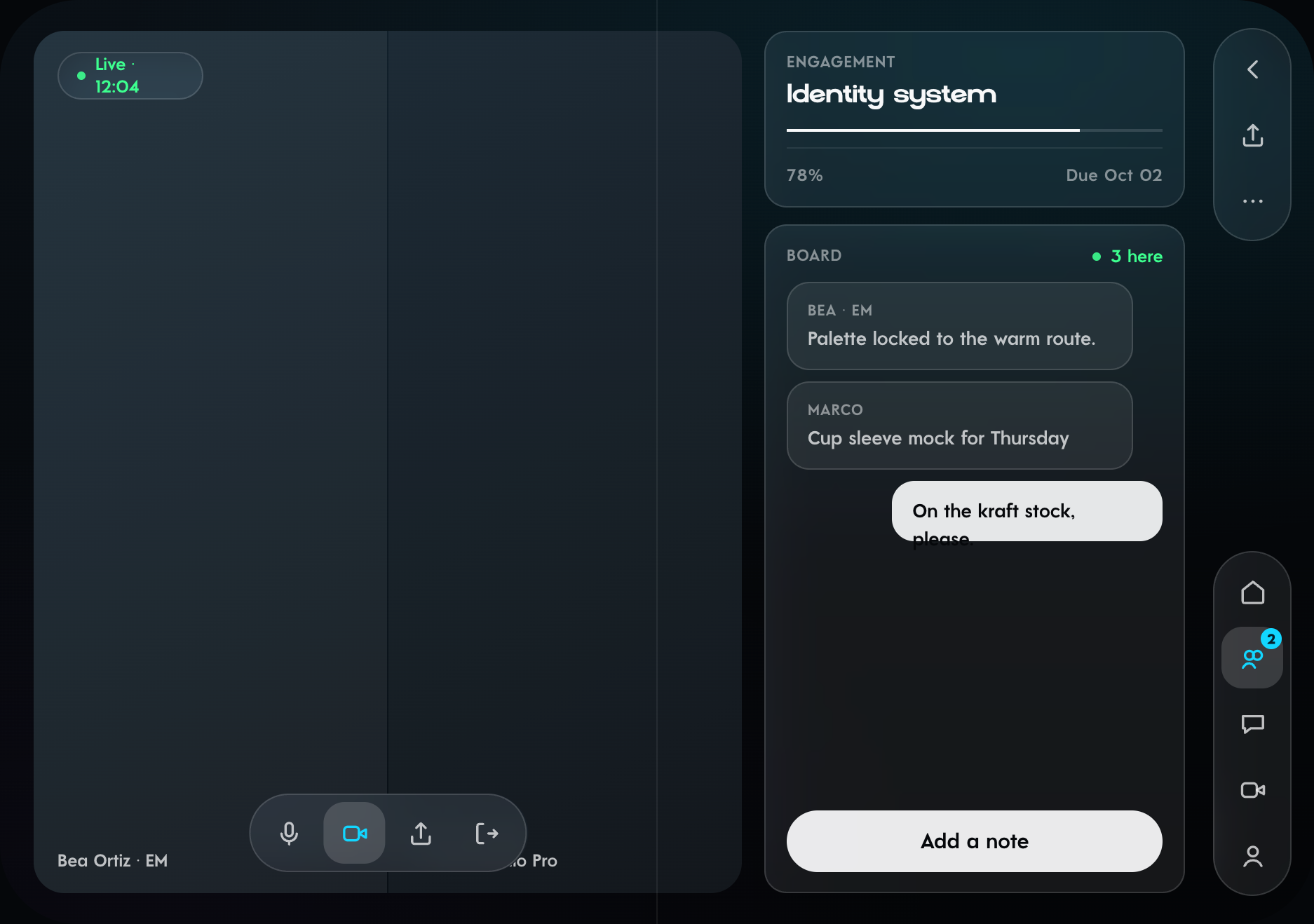 TreyTech app open on iPhone Duo, inner display